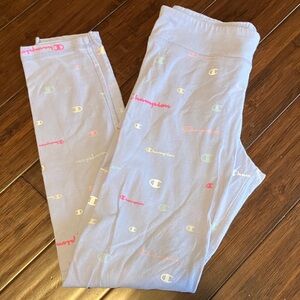 Champion Kids Light Blue Logo Leggings